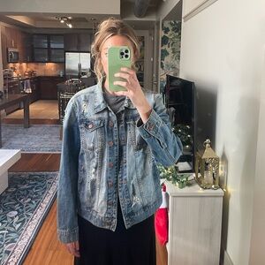 Medium Wash Oversized Denim Jacket